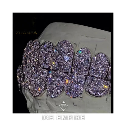 Iced Out Gold Plated Moissanite Grillz