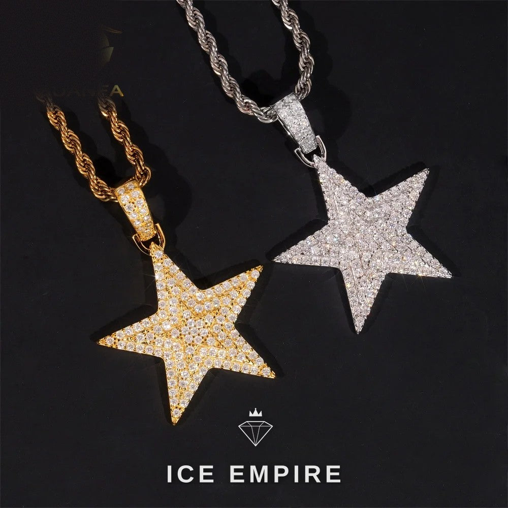 Iced Out 925 Silver Pendant