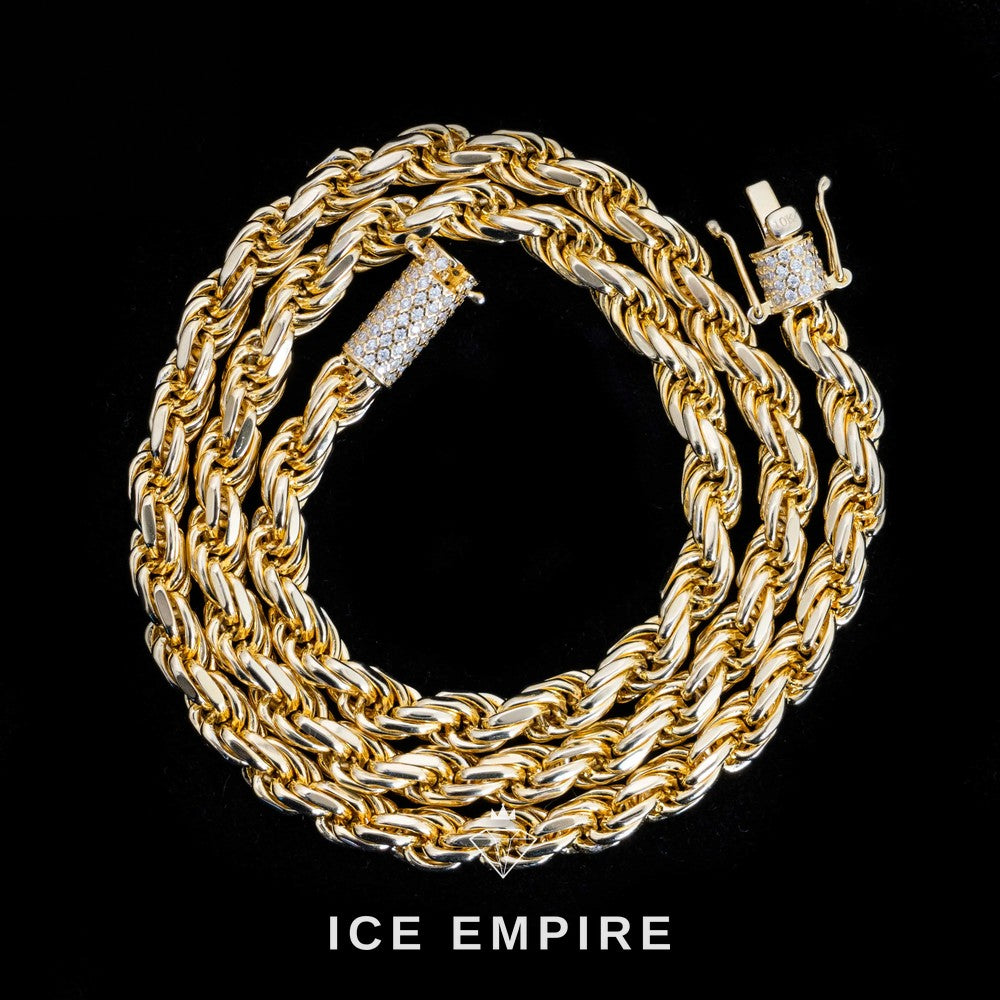 Iced Out Rose Gold Plated Moissanite Cuban Chain