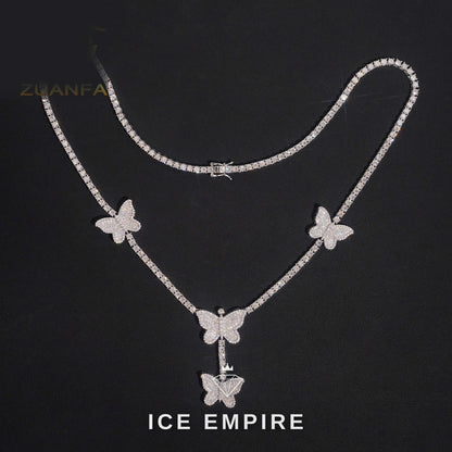 Iced Out Rose Gold Plated Moissanite Cuban Chain