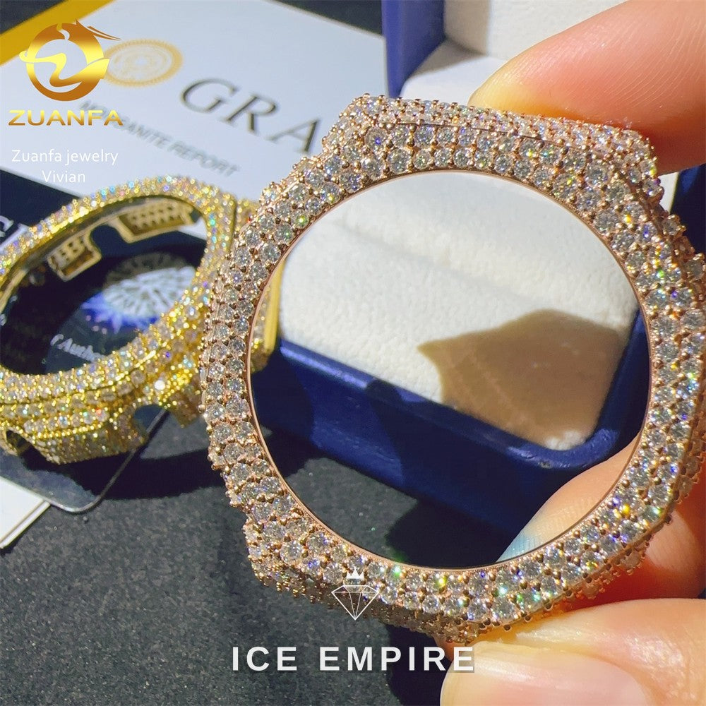 Iced Out 925 Silver Moissanite Watch