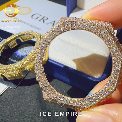 Iced Out 925 Silver Moissanite Watch