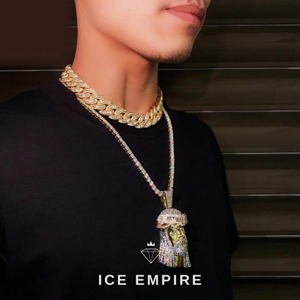 Iced Out Gold Plated Pendant