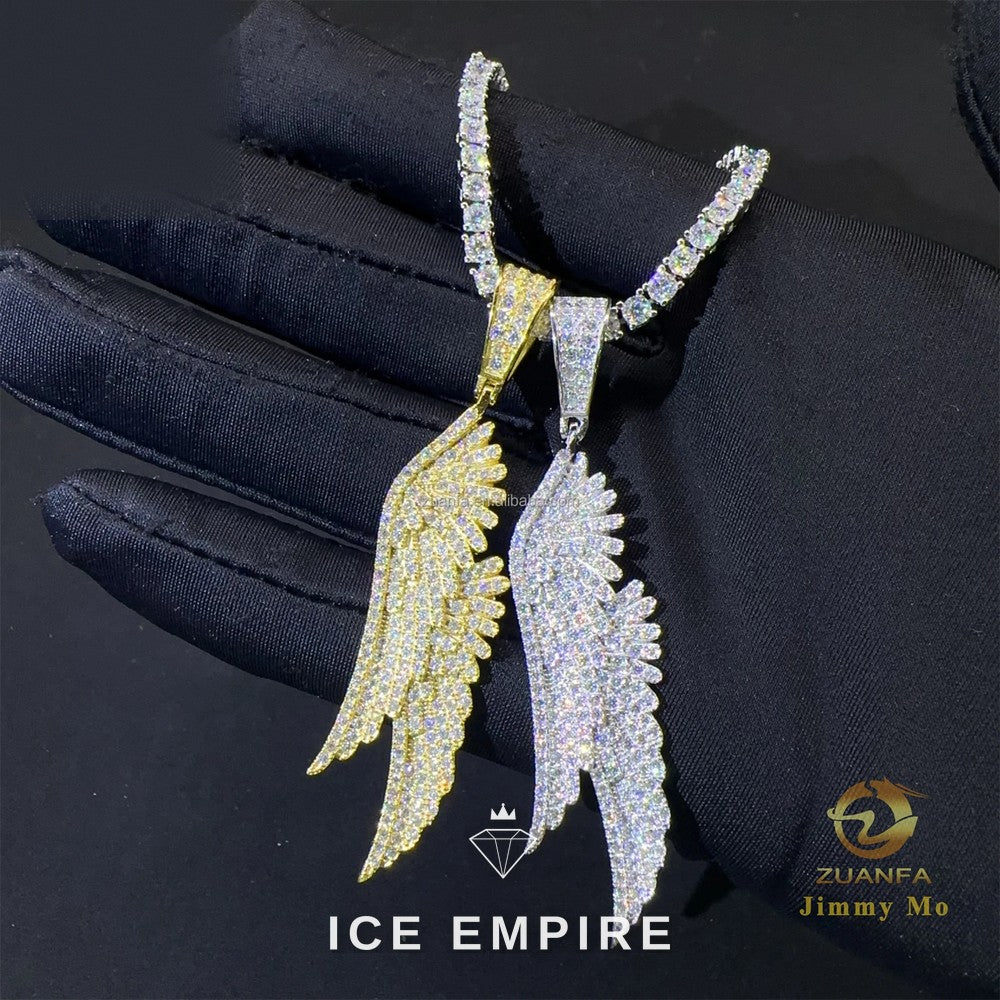 Iced Out Cross 925 Silver Pendant
