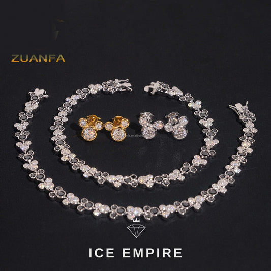 Iced Out 925 Silver Moissanite Tennis Bracelet