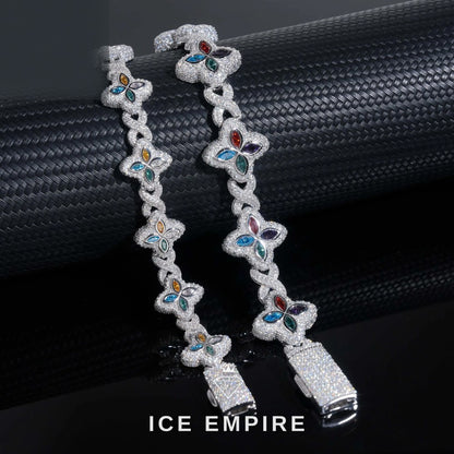 Iced Out Rose Gold Plated Moissanite Cuban Chain
