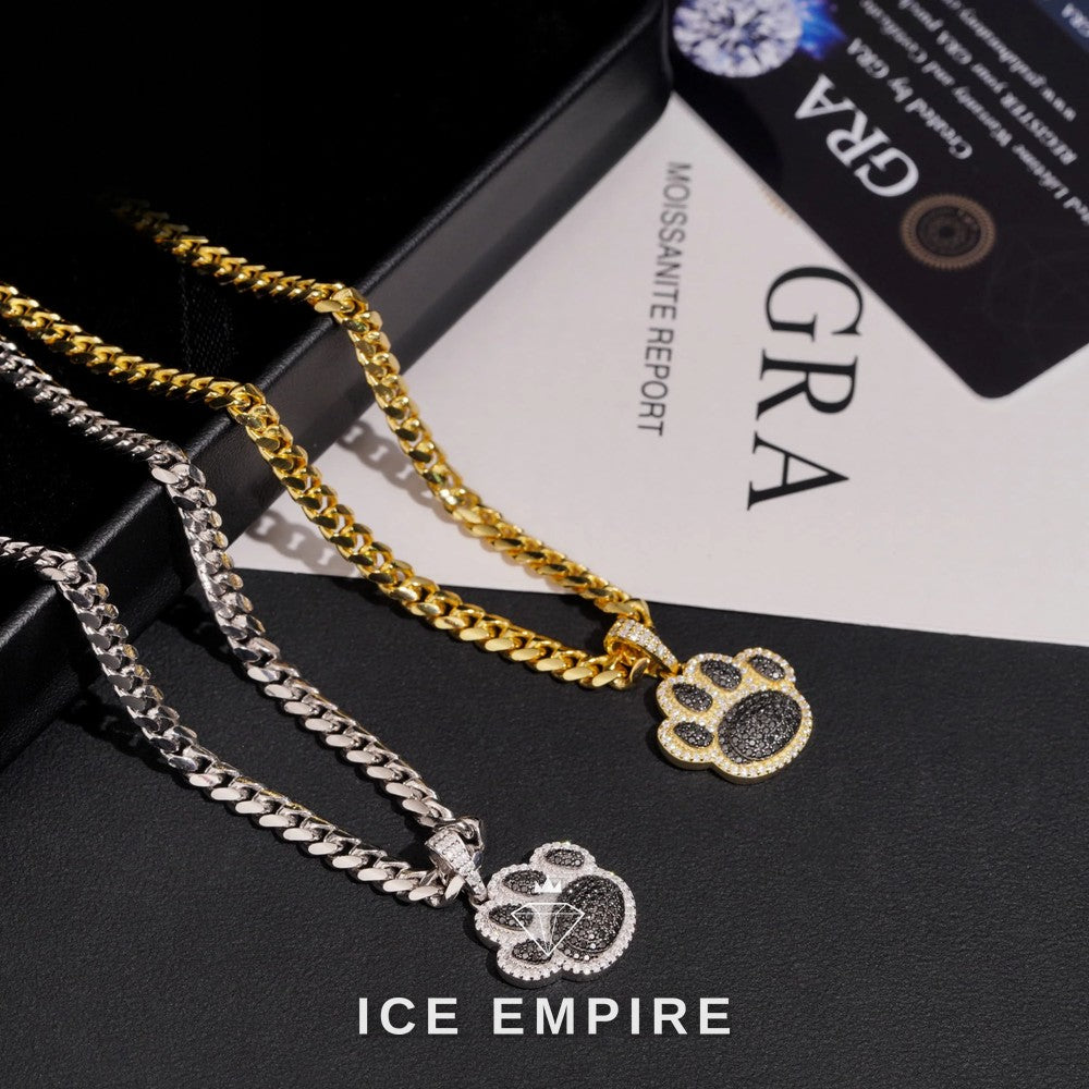 Iced Out Rose Gold Plated Moissanite Pendant