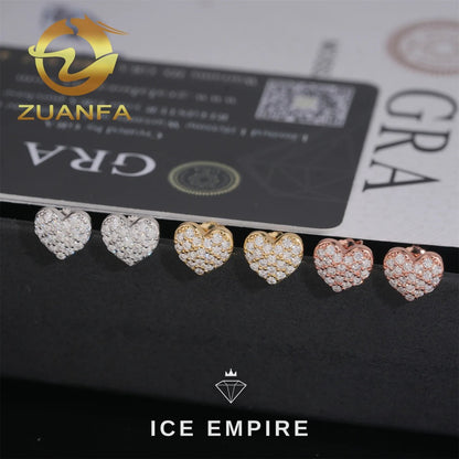 Iced Out Cluster 925 Silver Moissanite Earrings