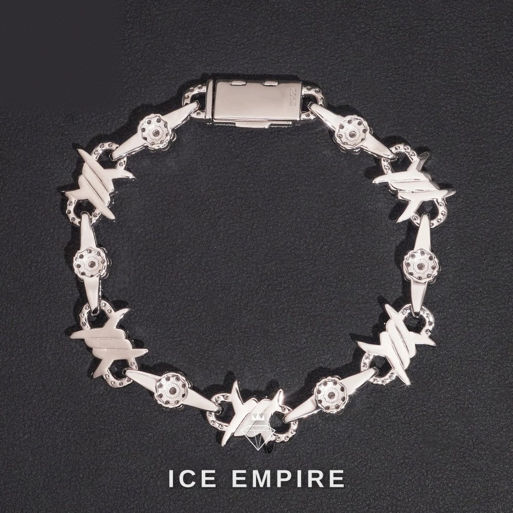 Iced Out 925 Silver Moissanite Cuban Chain