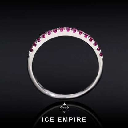 Iced Out 925 Silver Lab Grown Diamond Engagement Ring