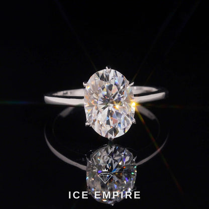 Iced Out Gold Plated Moissanite Wedding Band