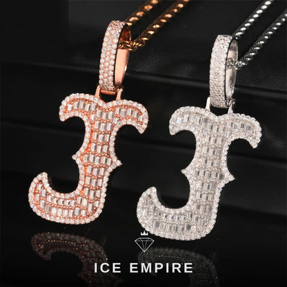 Iced Out Rose Gold Plated Pendant