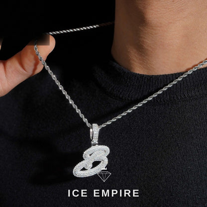 Iced Out Rose Gold Plated Moissanite Pendant