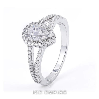 Iced Out 925 Silver Moissanite Ring
