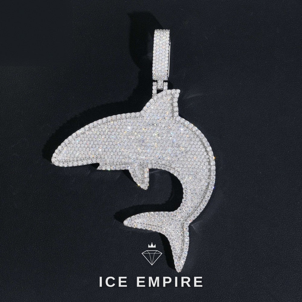 Iced Out Gold Plated Moissanite Pendant