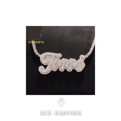 Iced Out Rose Gold Plated Cuban Chain