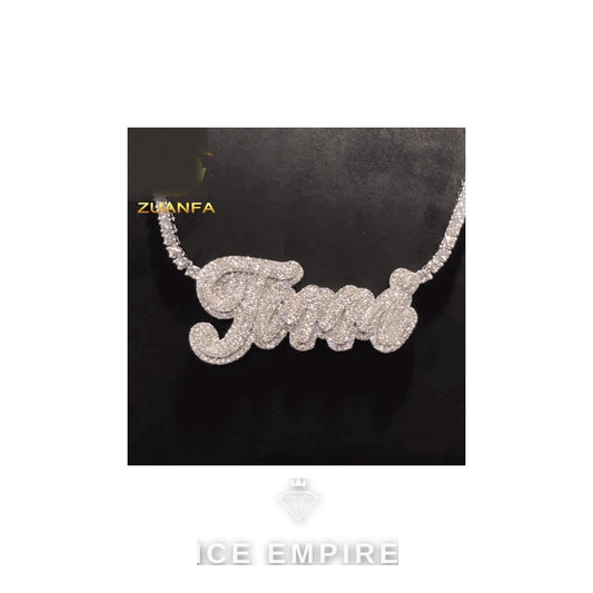 Iced Out Rose Gold Plated Cuban Chain