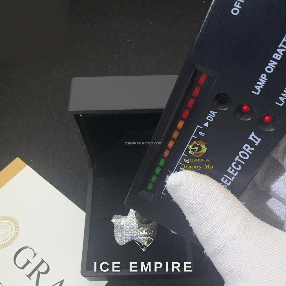 Iced Out 925 Silver Moissanite Ring