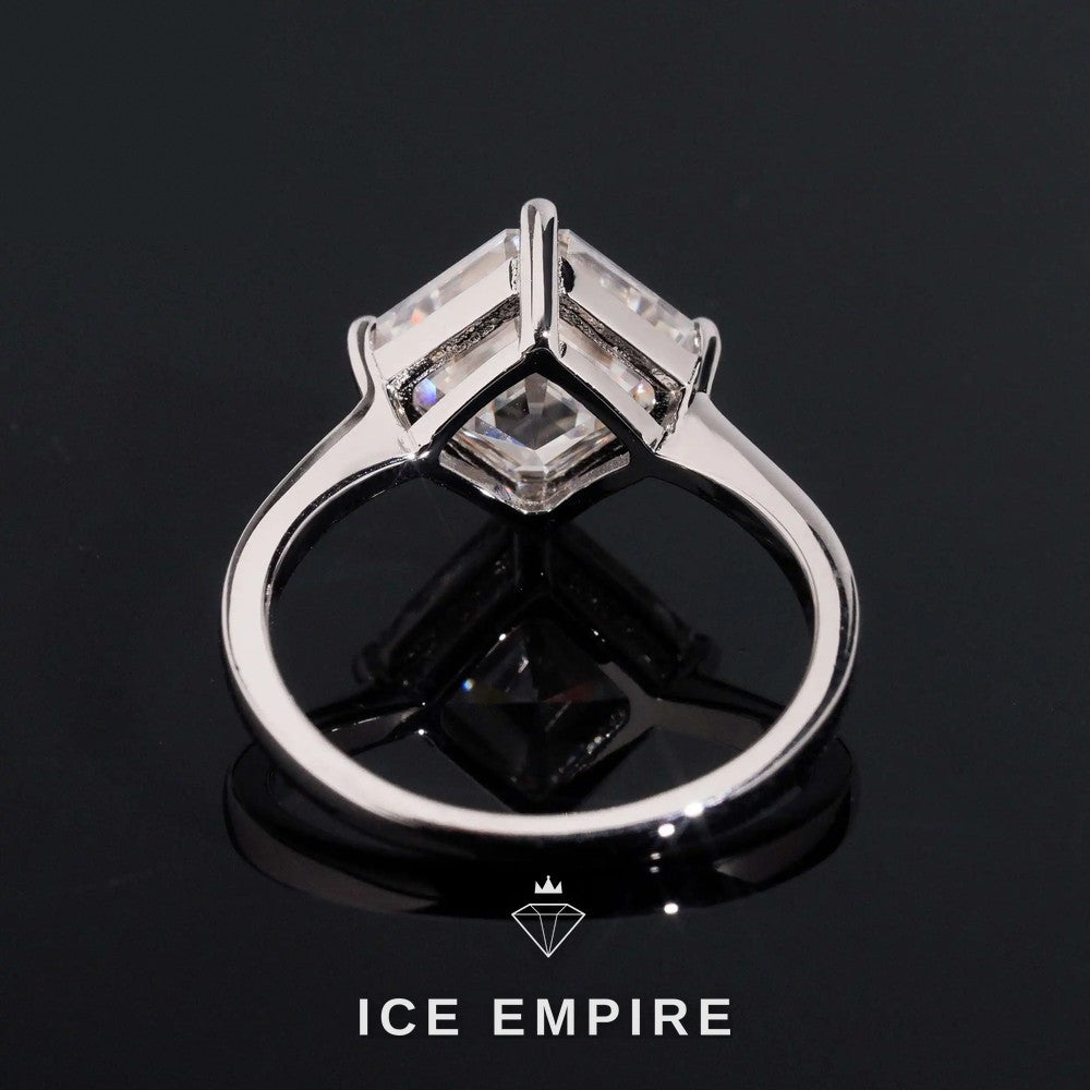 Iced Out Gold Plated Moissanite Wedding Band
