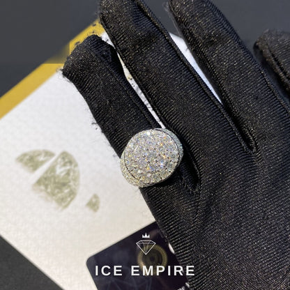 Iced Out 925 Silver Moissanite Ring