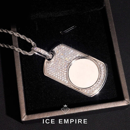 Iced Out Rose Gold Plated Moissanite Pendant