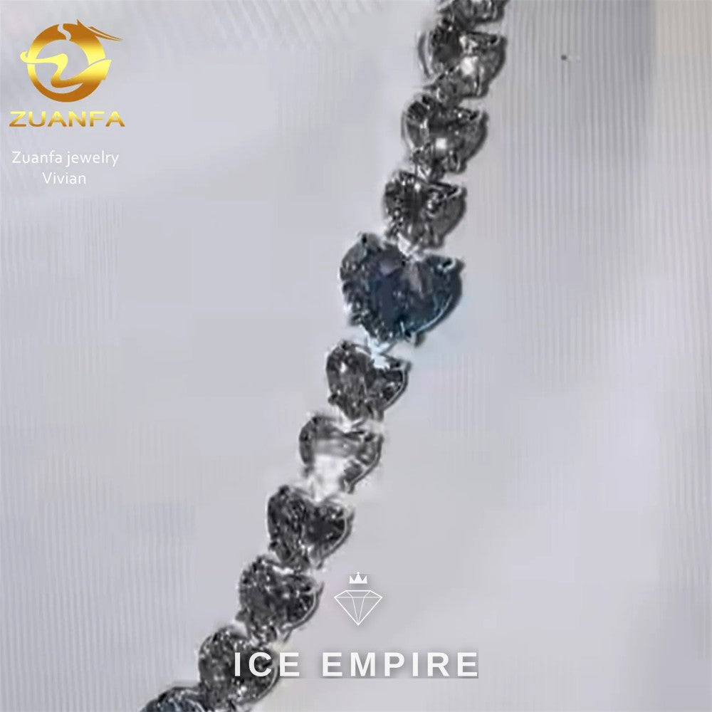 Iced Out Cross 925 Silver Moissanite Pendant