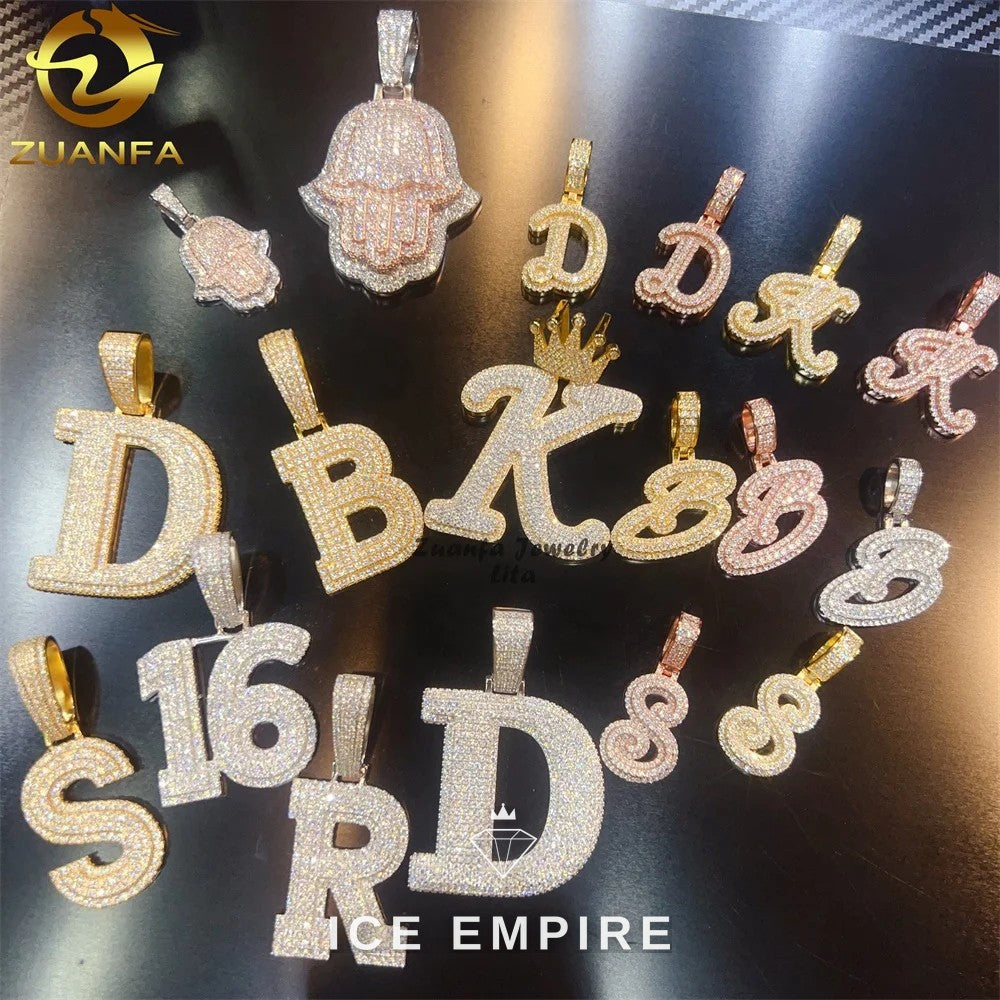 Iced Out 925 Silver Pendant