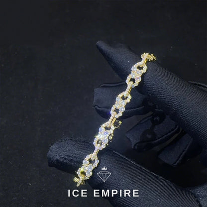 Iced Out 925 Silver Moissanite Bracelet