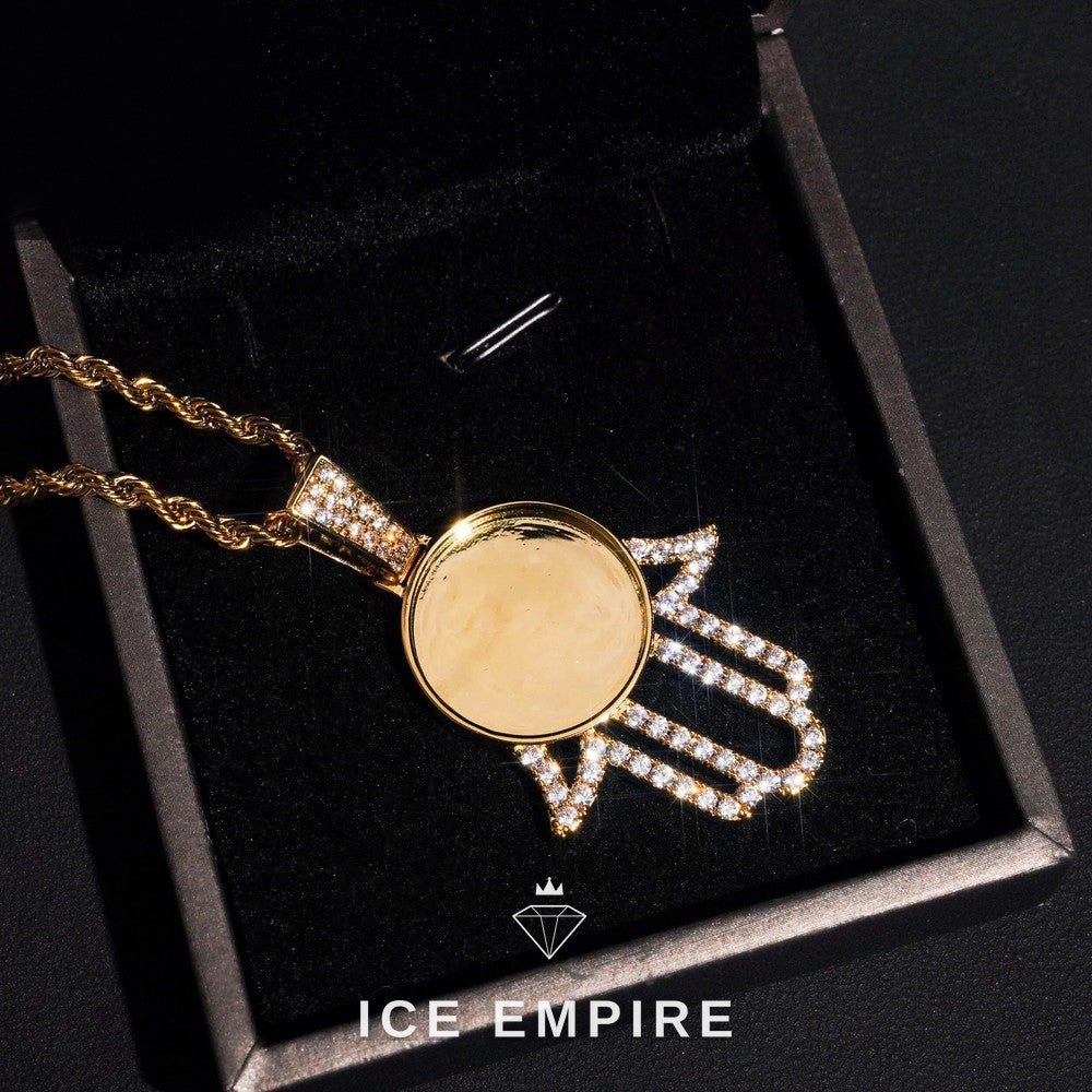Iced Out 925 Silver Moissanite Pendant
