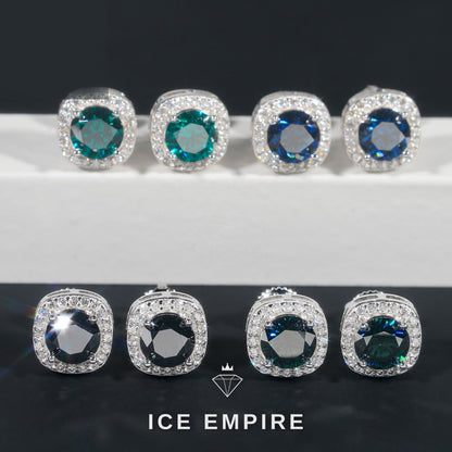 Iced Out 925 Silver Moissanite Earrings