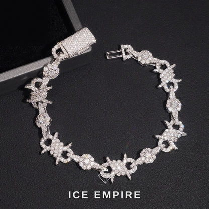 Iced Out 925 Silver Moissanite Cuban Chain