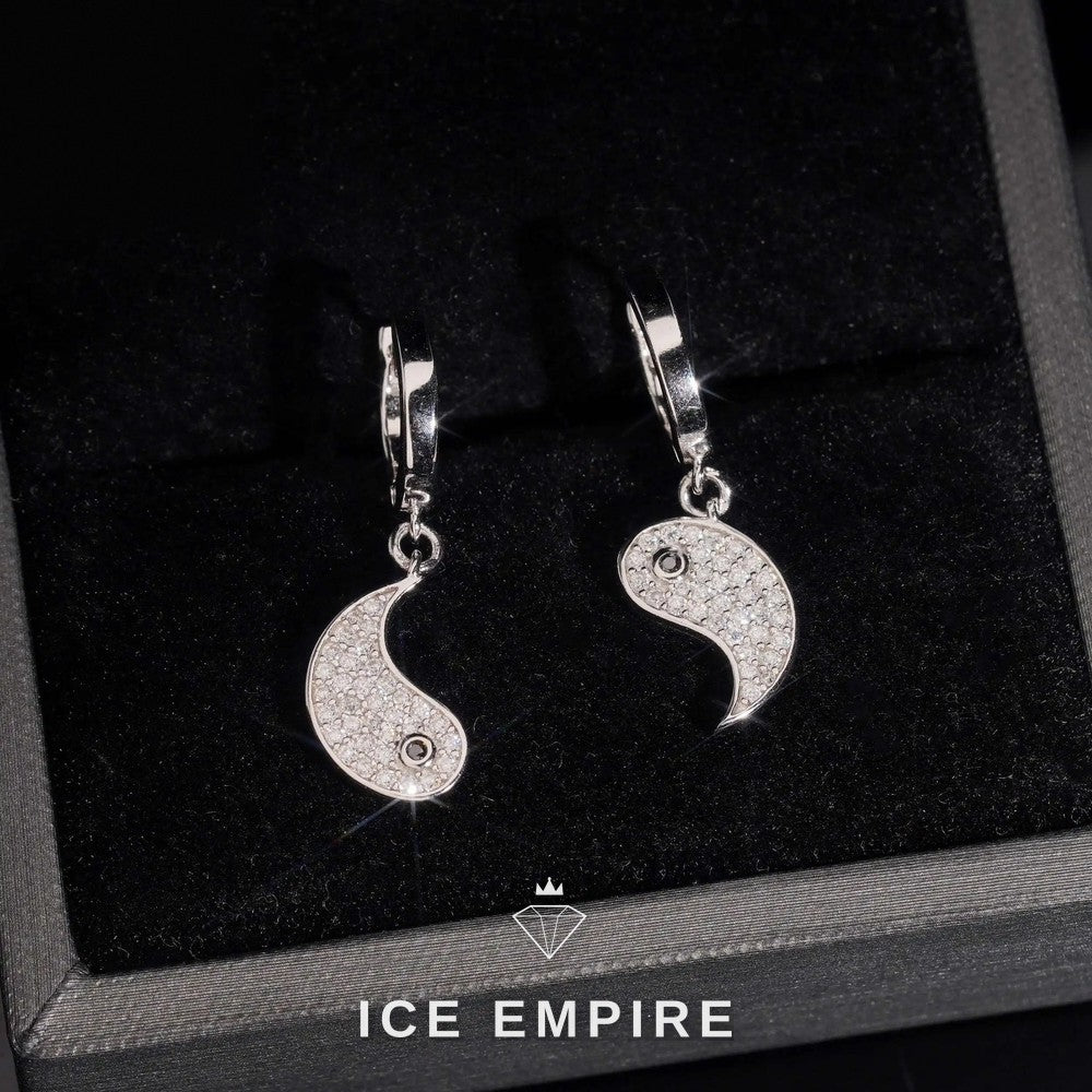 Iced Out 925 Silver Moissanite Earrings