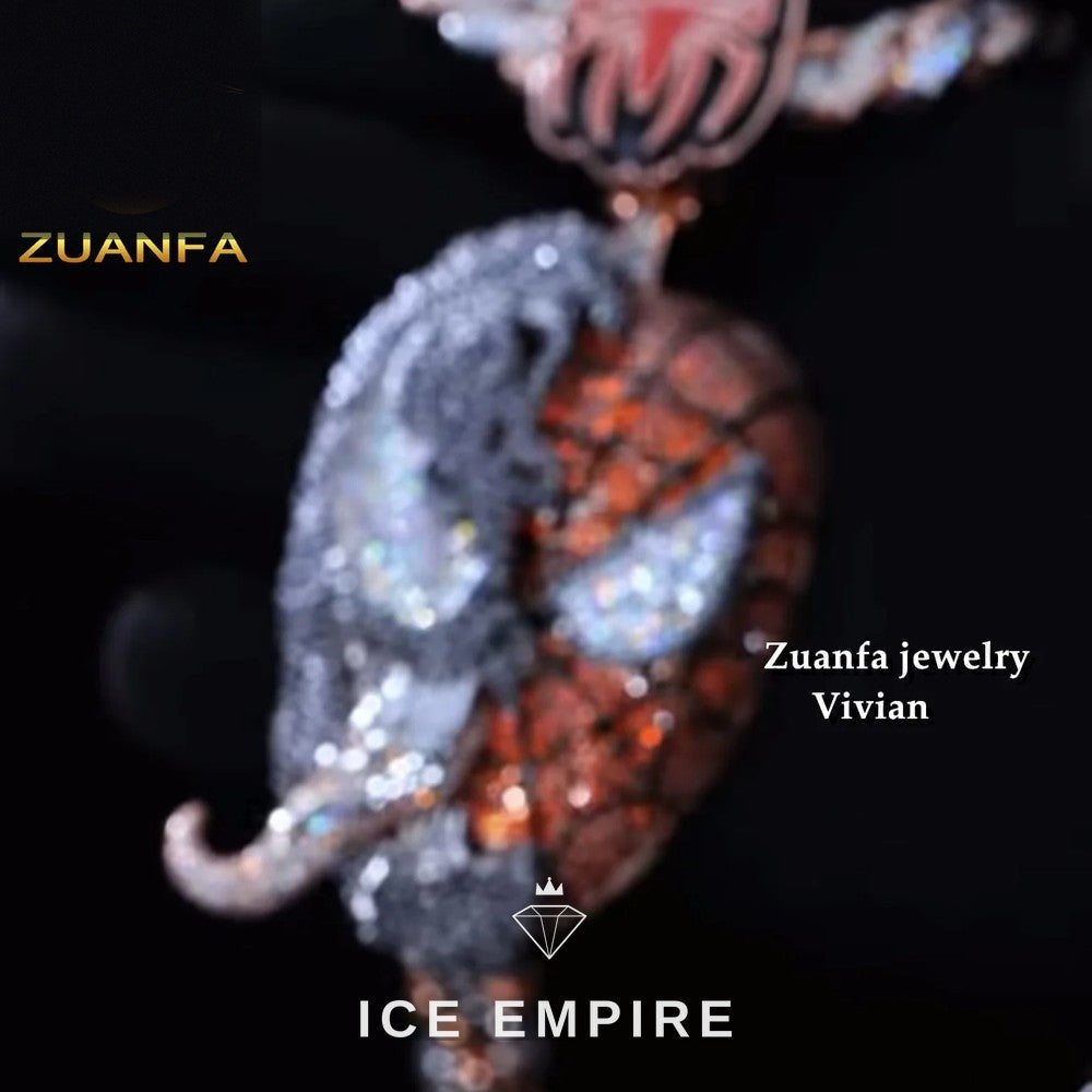 Iced Out 925 Silver Pendant