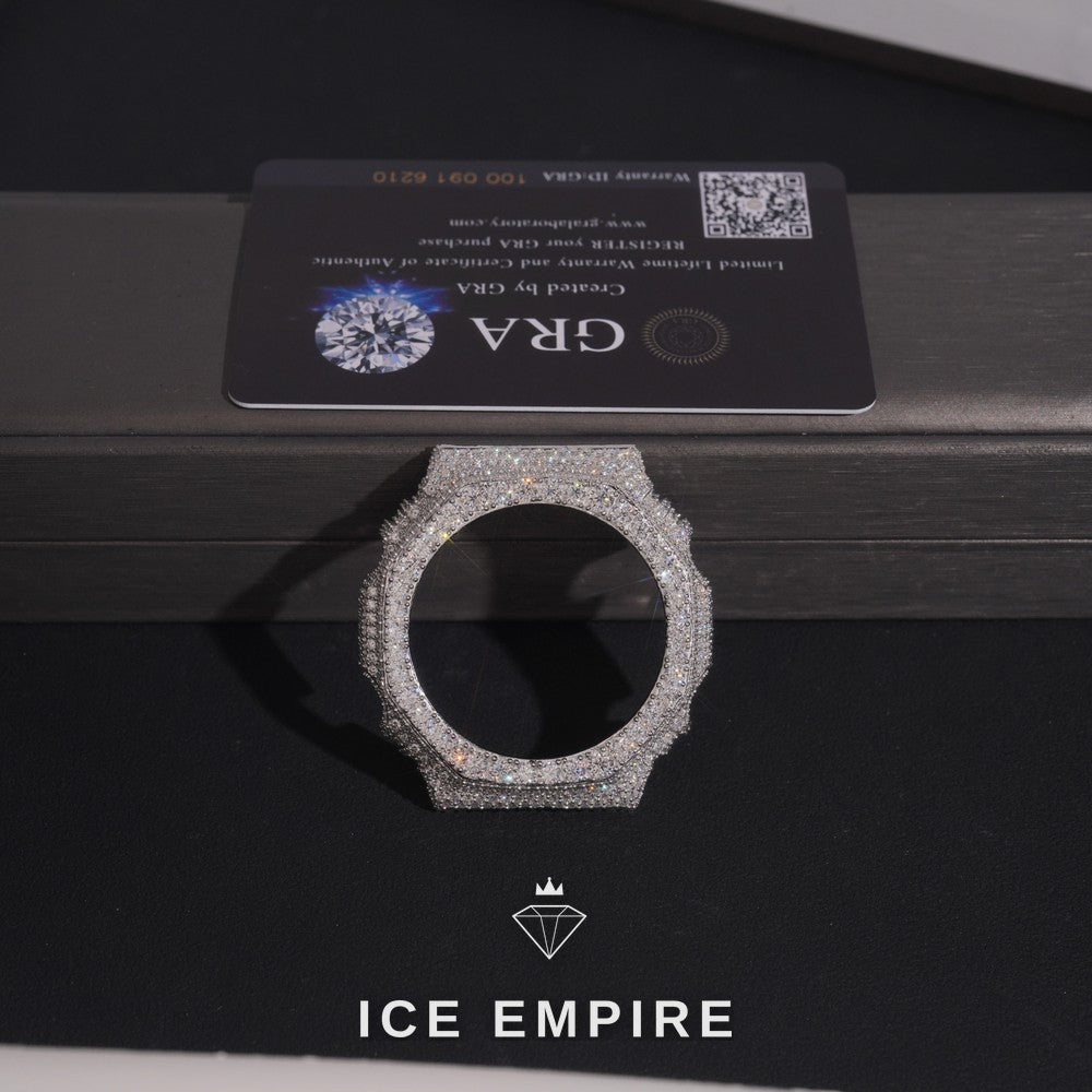 Iced Out 925 Silver Moissanite Watch