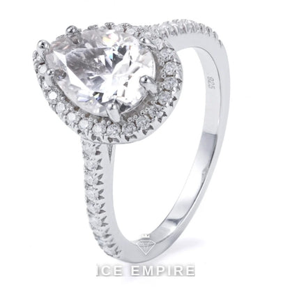 Iced Out 925 Silver Moissanite Ring