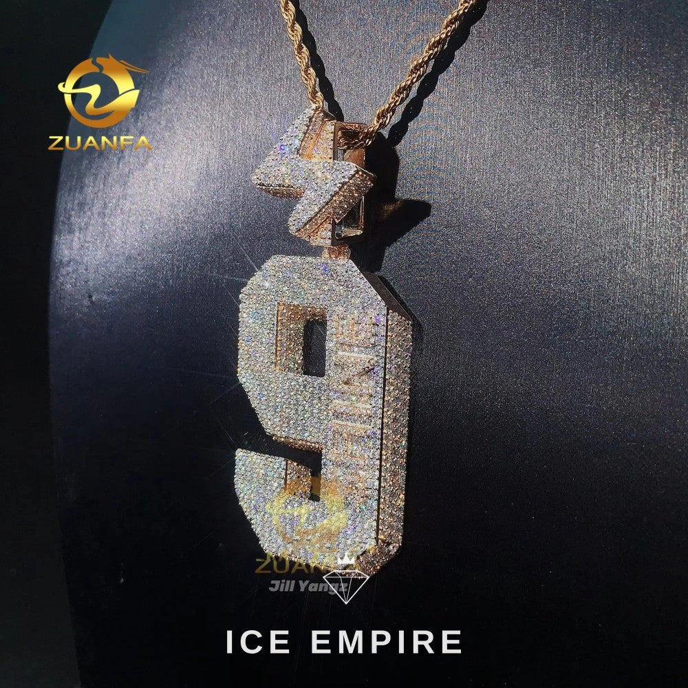 Iced Out 925 Silver Pendant