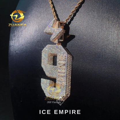 Iced Out 925 Silver Pendant