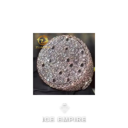 Iced Out 925 Silver Moissanite Ring