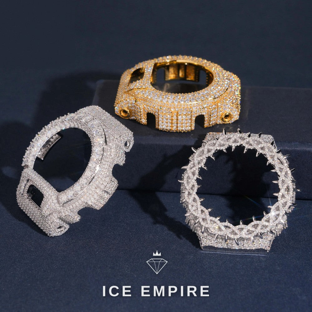 Iced Out 925 Silver Moissanite Watch