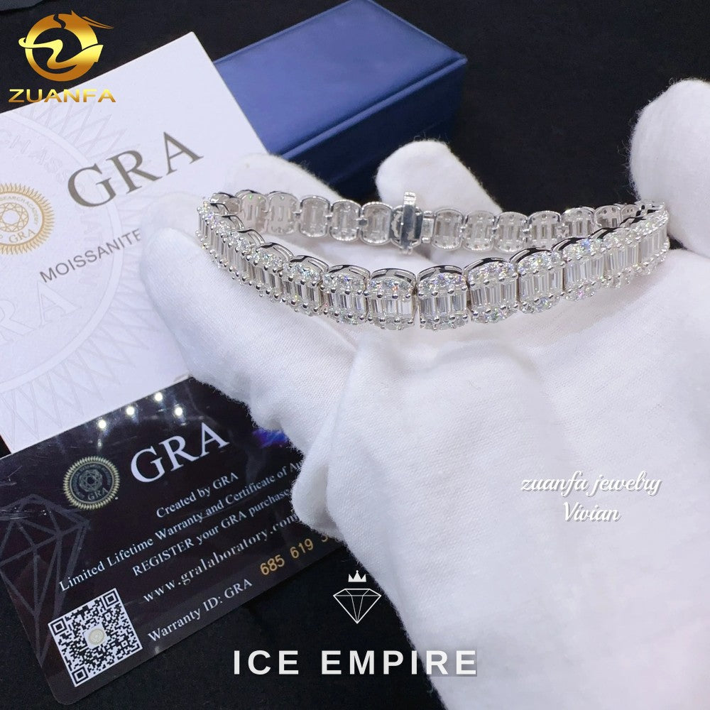Iced Out Rose Gold Plated Moissanite Cuban Chain