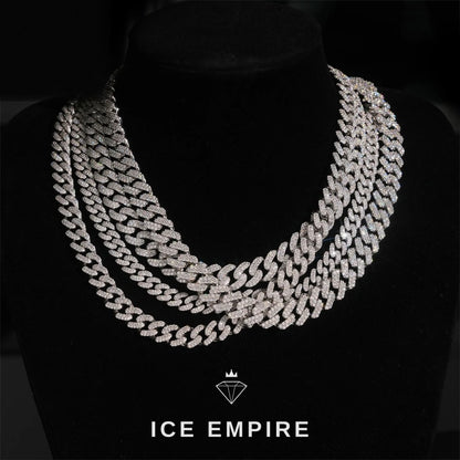 Iced Out Rose Gold Plated Moissanite Cuban Chain