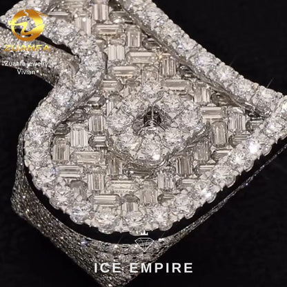 Iced Out Gold Plated Moissanite Ring
