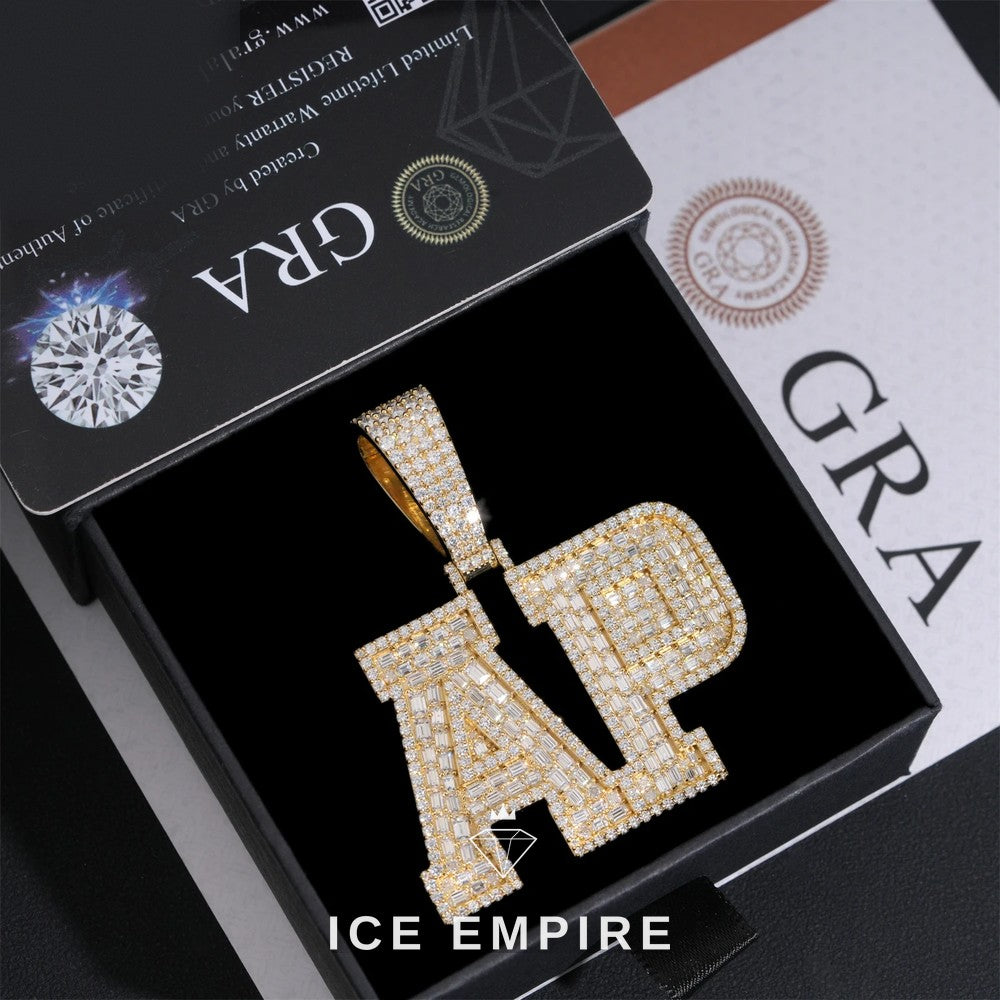 Iced Out Baguette Rose Gold Plated Cuban Chain