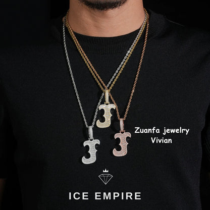 Iced Out 925 Silver Pendant