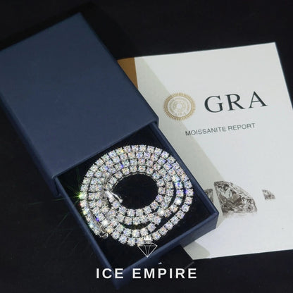 Iced Out Baguette Rose Gold Plated Moissanite Pendant