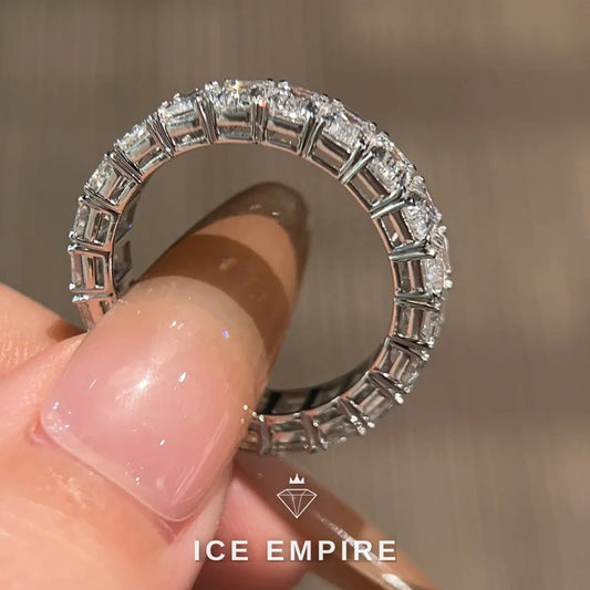Iced Out 18K Gold Lab Grown Diamond Ring