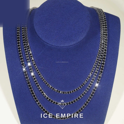 Iced Out 925 Silver Moissanite Cuban Chain