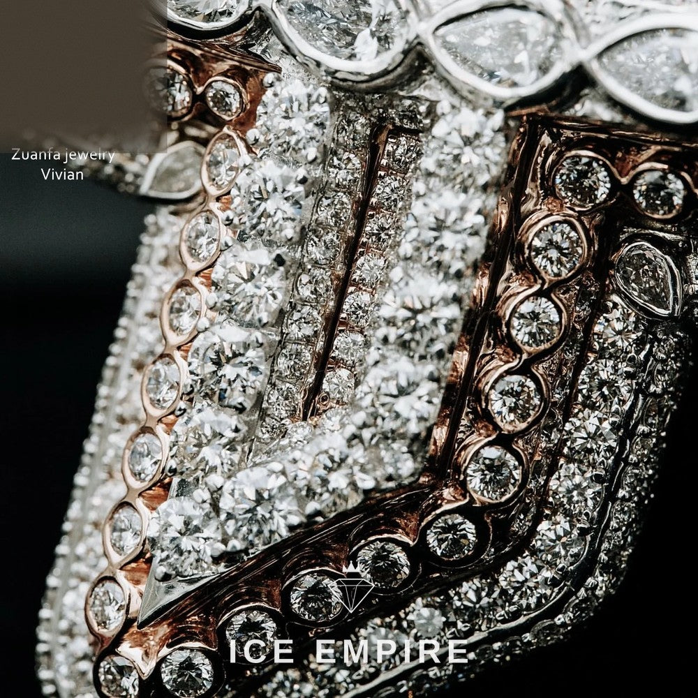 Iced Out Cross 925 Silver Moissanite Pendant