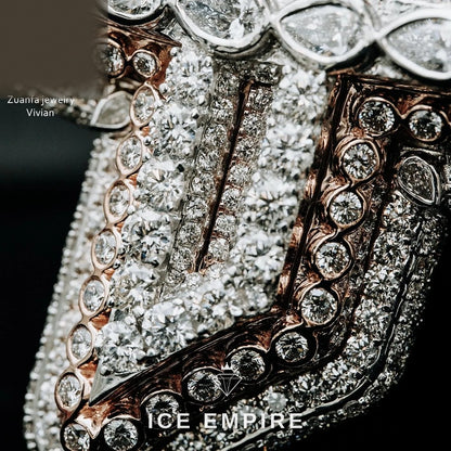 Iced Out Cross 925 Silver Moissanite Pendant