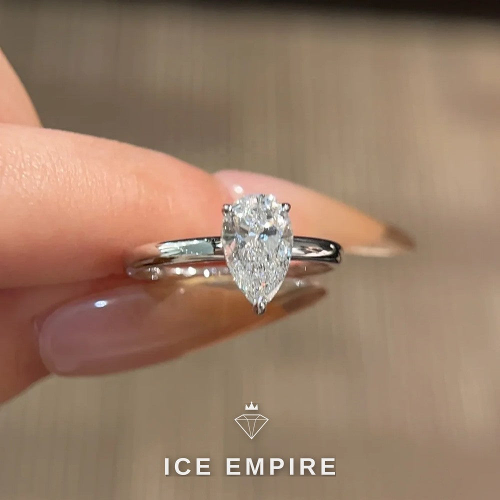 Iced Out 18K Gold Lab Grown Diamond Ring